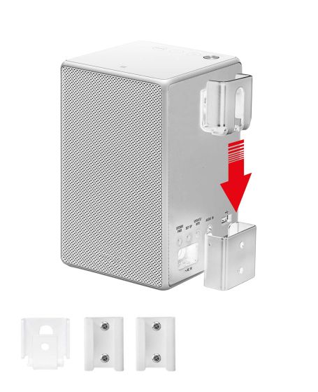 Produkt Vebos Portable Vaegbeslag Sony SRS-ZR5 i hvid