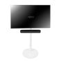 Vebos TV-stativ til soundbar i hvid
