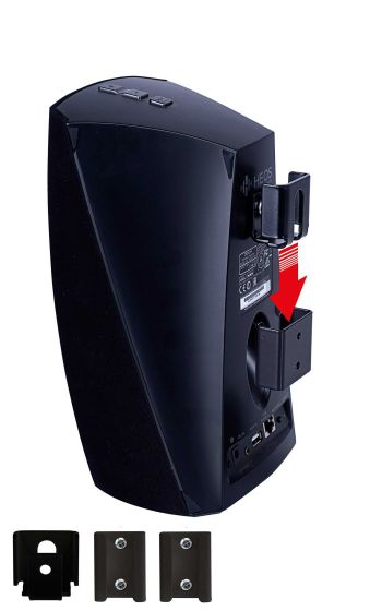 Produkt Vebos Portable Vaegbeslag Denon HEOS 3 i sort