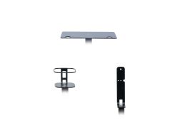 Vebos speaker stand bracket for the Sonos Era 100 in color black.