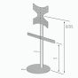 Vebos TV stativ Samsung Soundbar sort
