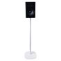 Vebos stativ med Audio Pro A28 i hvid