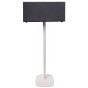 Vebos stativ med Audio Pro C20 i hvid