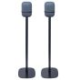 Par af Vebos stativer til Google Nest Audio i sort