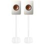 Par af Vebos stativer til KEF LS50 i hvid