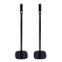Par af Vebos stativer til Yamaha WX-030 MusicCast i sort detalje
