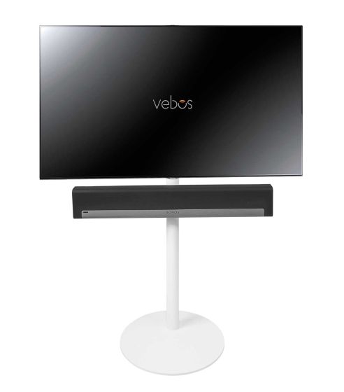Vebos TV-stativ til soundbar i hvid