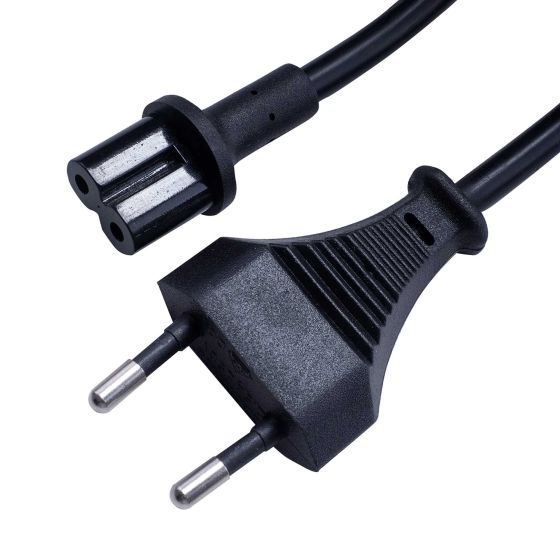 Vebos strømkabel med vinklet stik til Sonos Beam i sort 25cm