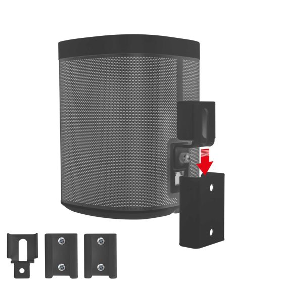 Produkt Vebos Portable Vaegbeslag Sonos Play 1 i sort