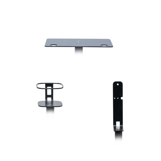 Vebos speaker stand bracket for the B&O Beoplay M3 in color black.