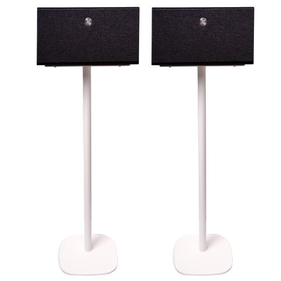 Par af Vebos stativer til Audio Pro C10 i hvid