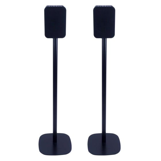 Par af Vebos stativer til Bluesound Pulse Flex i sort