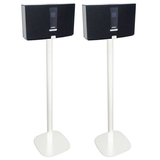 Par af Vebos stativer til Bose SoundTouch 20 i hvid
