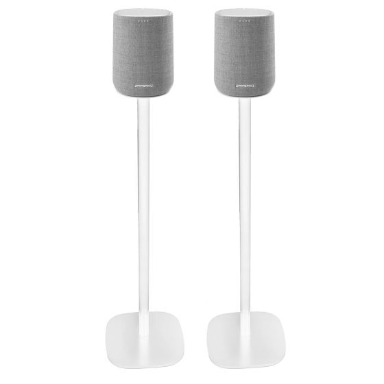 Par af Vebos stativer til Harman Kardon Citation One i hvid