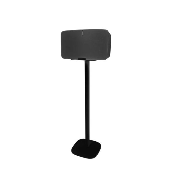 Frontvisning af Vebos stativ til Sonos Play 5 Gen 2 i sort